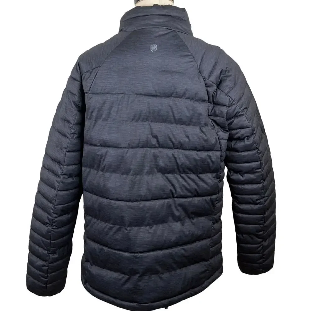 BKE Sport Buckle Quilted Puffer Full Zip Jacket  Men's Sz LRG